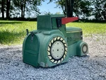 John Deere Tractor Mailbox 7550 Vintage Fiberglass/metal Distel Grain Decals Xl. Fixed Price $150.00.