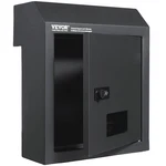 Sturdy Metal Key Locker, Combo Lock, Mountable On Wall, 12'', Charcoal Gray, Ens. Fixed Price $94.49.