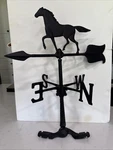 Vintage Whitehall Cast Aluminum Horse Weathervane With Original Box. Fixed Price $63.99.
