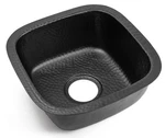 Monarch Abode 15" Atlas Matte Black Hammered Bar Sink Dual Mount Aluminum. Fixed Price $67.77.