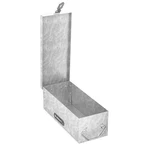 Lock Box With Folding Handle - Durable Metal Storage Chest Stackable Des.... Fixed Price $18.51.