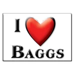 Baggs, Carbon County, Wyoming - Fridge Magnet Love Souvenir Usa Gift Idea. Fixed Price $5.90.