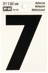 New Pack (10) Hy-ko RV-50/7 Series 3" Vinyl Number Self Adhesive Reflective. Fixed Price $6.09.