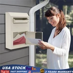 Wall Mount Mailbox, Steel Drop Slot Safe Outdoor Parcel Post. Fixed Price $62.61.