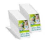 Tuanse 48 Pcs Acrylic Picture Frame, 3.5 X Inch Sign Holder Clear Phot. Fixed Price $27.99.