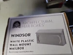 Gibraltar Mailboxes Windsor Small Capacity Rust-proof Plastic White, Wall-mount. Fixed Price $24.99.
