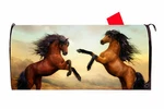 Horses 2 Vinyl Magnetic Mailbox Cover Made The Usa. Fixed Price $16.99.