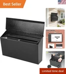 Large Capacity Locking Wall-mount Mailbox For Home & Office Elegant Security. Fixed Price $66.49.