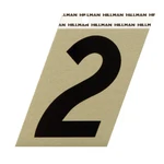 Hillman 3-IN. Adhesive Black & Gold Aluminum House Number 2. Fixed Price $6.95.
