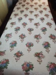 Vtg Mural Embossed Floral& Fruit Cottagecore Print Wall Paper 20.5" X 10.5 Yards. Fixed Price $55.00.