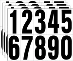 Reflective Number Stickers, 4 Sets Inch Vinyl Waterproof Black. Fixed Price $12.82.
