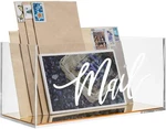 Mygift Clear Acrylic Tabletop Mail Storage Box Holder With Brass Mirror Bottom. Fixed Price $29.99.