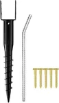 Premium Kdgarden No-dig Ground Anchor Black U-model Screw In Post Stake 27 Long. Fixed Price $28.00.