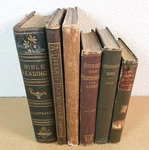 Lot Of 6 Antique Victorian Distressed 1800S Decor 1870'S 1880'S. Fixed Price $65.00.