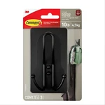 Matte Black Command Hook 10LBS Damage Free Wall Storage Solution For Home. Fixed Price $12.49.
