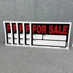 Lot Of 5 For Sale Vehicle Signs Hillman 839932 8"X12" Red Plastic. Fixed Price $19.99.