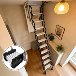 Al-mg Alloy Ladder Loft Stair 9FT 10 Steps Telescoping For Attic. Fixed Price $622.17.