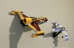 Ultimate Display Solutions Wall Mount For Lego 75364 E-wing Vs Shin Hati's Ship. Fixed Price $33.00.