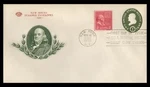 U532 1C Franklin Envelope First Day Cover - Fulton. Fixed Price $6.00.