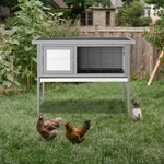 36" Elevated Indoor Outdoor Wooden Rabbit Hutch With Open Roof Small Pet House. Fixed Price $59.99.