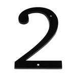 Hillman Distinctions 4 Inch Black House Address Number 2 Flush Mount. Fixed Price $9.99.