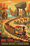 Big Thunder Mountain Railroad Mine Train 11X17 Matte Poster Disney Wall Art. Fixed Price $20.09.