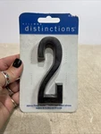 Hillman Distinctions 4-IN. Adhesive Bronze House Number 2. Fixed Price $9.99.