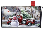 Briarwood Lane Snowfall Snowman Winter Mailbox Cover. Fixed Price $15.95.