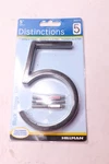 Hillman Upgraded Floating Screw-on House Number Black #5 5028370. Fixed Price $10.77.