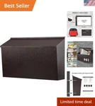 Elegant Wall-mount Mailbox In Bronze, Durable Rust-proof Galvanized Steel. Fixed Price $54.89.