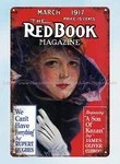 March 1917 Issue Of The Redbook Magazine Cover Metal Tin Sign Discount Wall Art. Fixed Price $19.56.