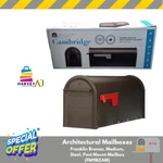 Architectural Mailboxes Franlin Bronze Medium.steel Post Mount FM11BZAM. Fixed Price $17.97.