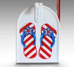 Magnet Partial Cover Flip Flops For Door Of 4TH July. Fixed Price $10.95.