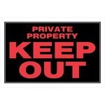 Keep Out Prvt Sign 8X12". Fixed Price $19.07.