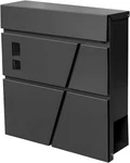 Modern Locking Wall Mount Mailbox With Newspaper Holder - Galvanized Steel. Fixed Price $116.99.