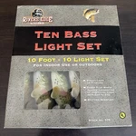 Rivers Edge Ten Bass String Light Set Indoor Outdoor 10' New Box/plastic Damage. Fixed Price $15.00.