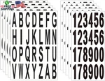 10 Sheet 3 Inch Mailbox Numbers And Letters Cut Classic Style Self-adhesive Viny. Fixed Price $9.93.