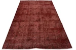 Vintage Tabrizi Rug 8 7 X 11 3 Red Wool Overdyed Hand-knotted Oriental Carpet. Fixed Price $1790.25.