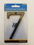 Hillman Distinctions 843147 Inch Black Flush Mount House Number. Fixed Price $6.10.