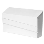 Xhlokk Wall-mounted Mailbox, White Modern Large Capacity Drop No Flag,. Fixed Price $71.23.