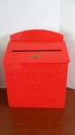 Hearth & Hand Red Letters Santa Metal Mailbox Table Top Or Mounted New. Fixed Price $24.50.