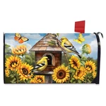 Briarwood Lane Goldfinches And Sunflowers Mailbox Cover. Fixed Price $15.95.