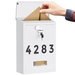 Land Voi Locking Wall-mount Mailbox For Outside, With 4 Keys, Galvanized Steel. Fixed Price $38.78.