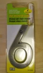 #6 4" House Number, Old World Bronze Hy-ko, BR-42OWB/6. Fixed Price $10.99.