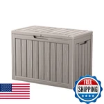 Trygoal 45 Outdoor Storage Box Waterproof Resin Deck Side Handles Lockable. Fixed Price $97.14.