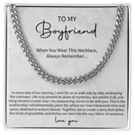 To My Cuban Chain Necklace, Promise For Boyfriend,. Fixed Price $79.95.