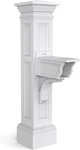 White Liberty Single Arm Mail Post - 64" Tall With Complete Hardware Kit. Fixed Price $379.99.