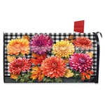 Briarwood Lane Checkered Mums Mailbox Cover. Fixed Price $12.99.