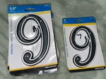 Lot Of 13 Hillman 845901 Reflective Address Number #9- 5.5" X 10, 6. Fixed Price $25.00.