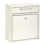 Adiroffice Large Wall Mount Drop Mailbox White Secure Key Payment Postbox. Fixed Price $107.98.